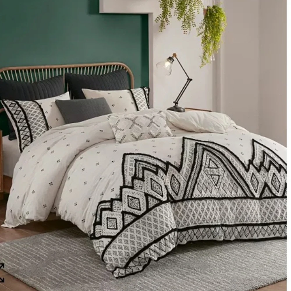 New! 3-piece Cotton Duvet Cover Set with Shams